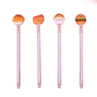 Novelty Multi Color Fancy Watercolo Wholesale Office Accessories Cartoon food Gel Ink Pen Set