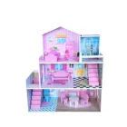 WF2019 wholesale cute doll house luxury three story doll house birthday gift doll house