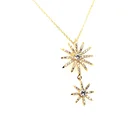 Jewellery Made Jewellery Suppliers 2 Full Cz Star Sun Shape Design Gold Jewellery Made In China Necklace