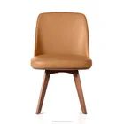 Modern style dining room furniture brown leather dining room chairs