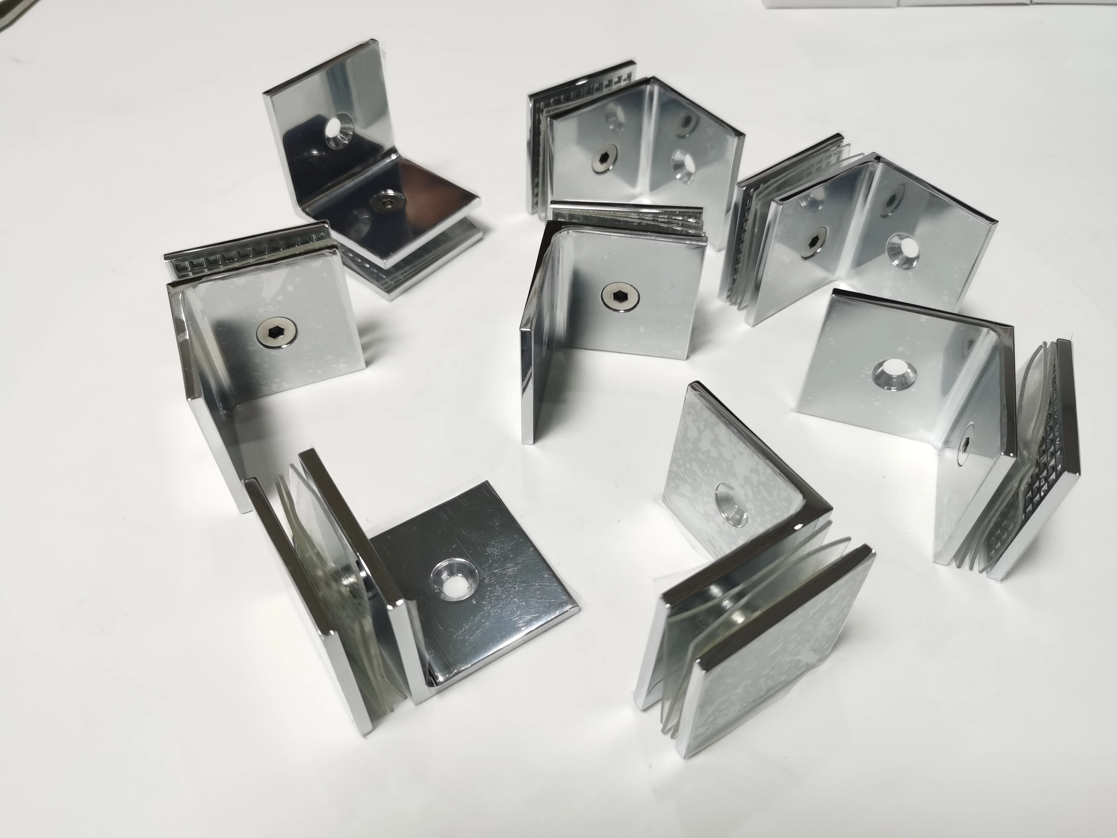 Fence Post Connector Square Movable Fitting Stainless Steel Glass Clips
