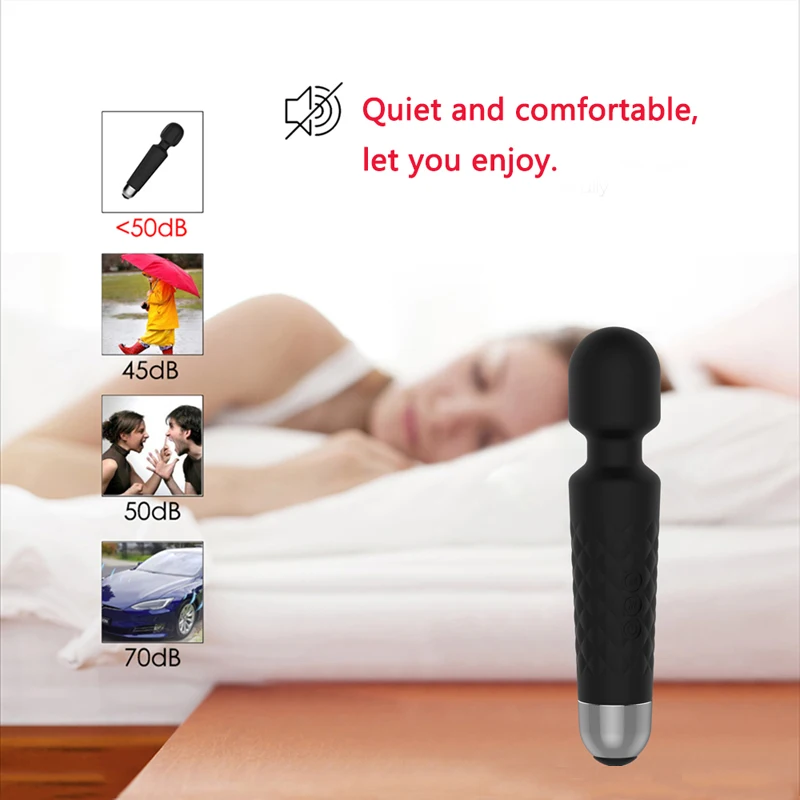 Female Electric Clitoris Massager Silicone Adult Sex Toys Wand Vibrator