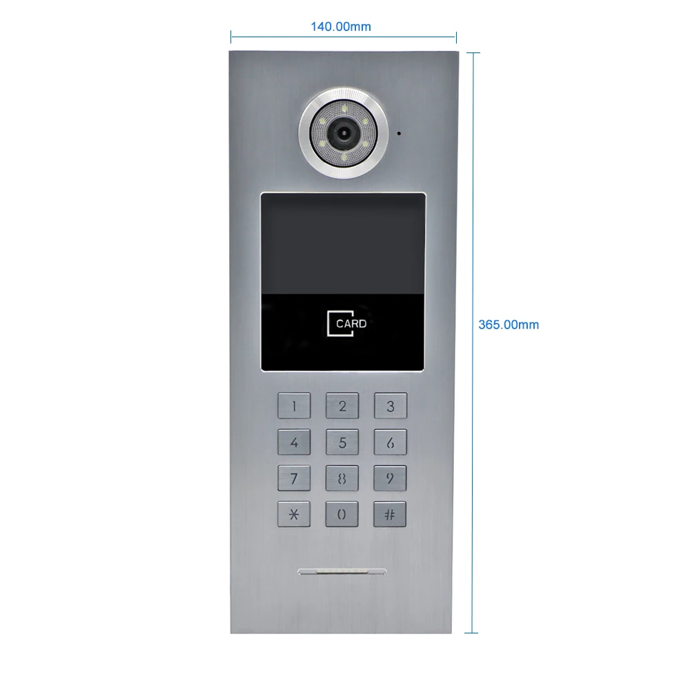 WiFi IP Apartment Video Door Phone Intercom support Tuya Smart APP Max support 9999 flat
