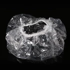Factory Direct Supply Pe Ear Plastic Hotel Transparent Personalized Disposable Shower Cap With Logo