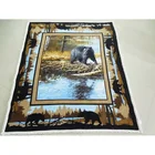 China 5kg Custom Digital Printing 100 Polyester Sherpa Fleece Fabric Blanket