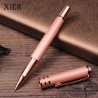 Factory Unique Designer Top Quality Rose Gold Color Metal Gel ink Pen Luxury Gift Rollerball Pen