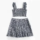 Women suits 2 piece dress short skirt set hollow out two piece women two piece set two piece skirtssets