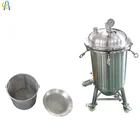 Beer brewing equipment hop gun and hop back