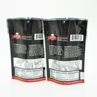 Open top heat sealable mylar plastic pouch with round hole and corners