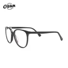 Stylish Transparent Acetate Eyeglasses Clear Round Shape Optical Glasses Frames