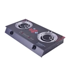 Gas Stove Factory Direct Sales Glass Panel Gas Stove Double Burner Gas Cooker