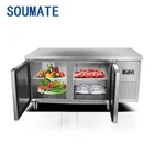 Stainless Steel Counter Top Refrigerator Work Table Display Freezer