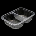 Plastic Food Trays Compartment Plastic Disposable Hospital Catering Food Trays with 2 Compartment