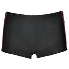 Men Contrast Printed Piping At Sides Black Color Beachwear Beach Short Swimming Boxer