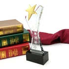 China manufacturer direct wholesale cheap high quality custom trophy and medals awards blank star trophy crystal