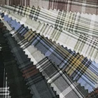 new design Plain Dyed TR polyester spandex rayon plaid check woven shirt fabric