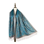 Pashmina Other Scarves Fashion Pashmina Long Rayon Paisley Jacquard Scarf Woman