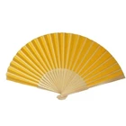 Paper Hand Fan Hand Fan Wood Wholesale Small Bamboo Frame Paper Hand Fan Wood Handle Custom For Kids
