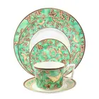 antique dinnerware sets fine bone china blue and white pattern dinner plates sets with gold rim