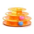 Cat Toy Roller Cat Toys 3 Level Towers Tracks Roller Interactive Kitten Fun Mental Physical Exercise Puzzle Toys