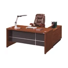 MDF Wood Computer Laminate Desk Top Executive Desk Office Furniture Luxury Director Table Design Office Desk