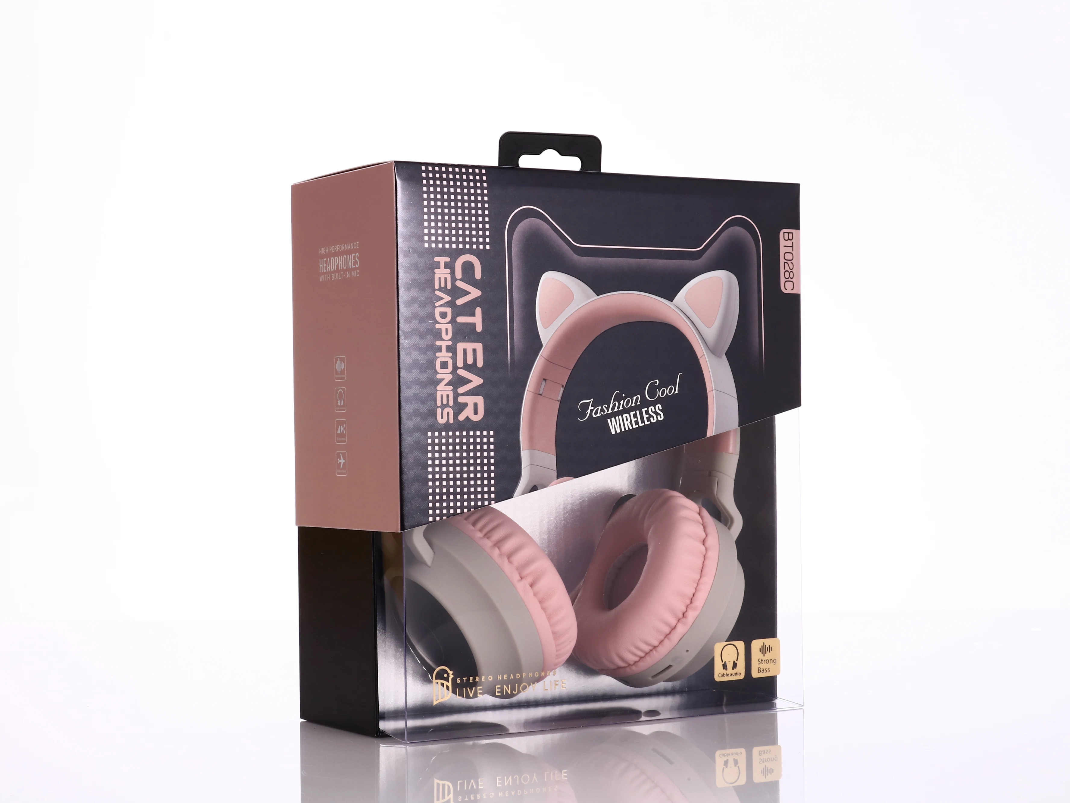 Customizable Logo Wireless Headphone Over Ear Stereo Wireless Headset for kids - ANKUX.COM