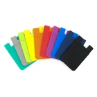 est Sellers Custom Printed Logo Sticker Silicone Mobile Phone Card Holder Adhesive Cell Phone Stand Credit Card Holder