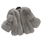 Coat 2020 New Winter Coat Short Trim Spliced Faux Fox Fur Coat