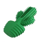 Cactus Funny Pets Dog Toothbrush Stick, Cleaning Puppy Chew Toy, Natural & Soft Rubber Teeth Massage Dog Toy