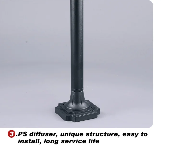 Grid Atmosphere Exterior Garden Decoration Waterproof IP54 Pillar Lights