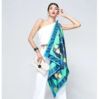 Factory Manufacturing 100 Pure Silk Twill Satin Women Square Custom Digital Printed Silk Scarves