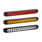 Waterproof E-Mark Red 12V 24volt UV PC LED Truck Trailer Stop Tail Light Bar Car LED Strip Brake Light