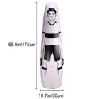 Train ActEarlier 1.75m 69 Inches Inflatable Football Training Goal Keeper Tumbler Air Soccer Train Dummy