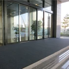 entry door mat kitchen carpet anti-slip double-ribbed door mat with PVC backing