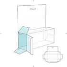 UV printing or Silk printing Clear PET Plastic box for packaging