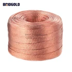 factory direct 32awg flex braided copper wire, high current tin plated copper braided wire