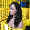 New deep wave full lace front wigs with baby hair,40 inch human hair afro kinky curly wigs virgin,lace frontal wig human hair