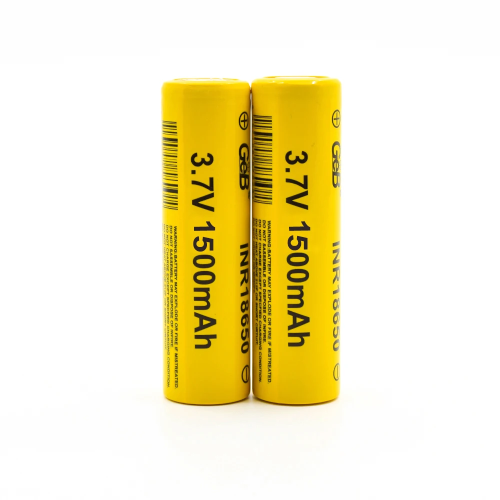 Geb Factory Direct Lithium Battery 1500mah 3 2v 3 7v Rechargeable 18650