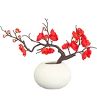 Luyue Artificial Plum Branch Peach Flower Dried Branch Bouquet Flower Arrangement Table Decoration