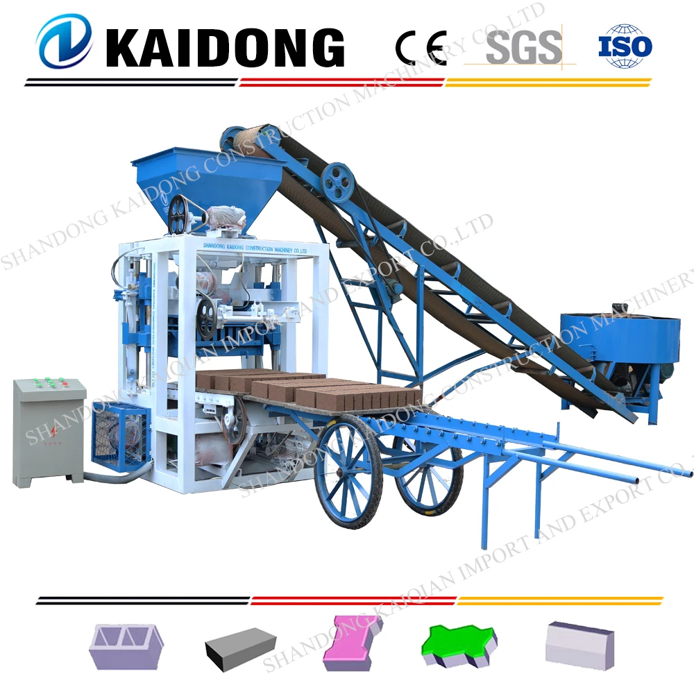 QT4-23A small block mould machine complete brick making plant and equipment,simple brick making machine concrete block making m