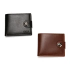 CUIKCA Wallets Leather Men Bifold Hasp Business Card Holder Carteras Custom Purse Multi-Card Driver's License