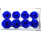 Kunming Floral Factory Supply Wholesale blue preserved rose real preserved rose