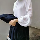 Silk Tops Women Vintage Elegant Blouses Casual Formal Blouse Long Sleeve Silk Solid Tops