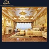 gold paint luxury deluxe french style interior home ceiling and wall decoration polyurethane ceiling veneer and medallion