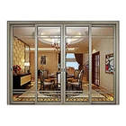 Thermal break Aluminum Exterior Glass Folding Door