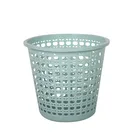 Factory price round indoor recycle office plastic trash bin household dustbin