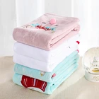 Pink Cartoons Soft Cleaning Fluffy 100% Cotton Bath Towel