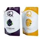Liquid Pouch Drink Pouches Resealable Custom Printed Plastic 30ml 100ml 500ml Clear Liquid Reusable Drink Pouch Bag