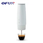Fashion Customized Electric Portable Easy To Use Rechargeable White Camping Coffee Maker