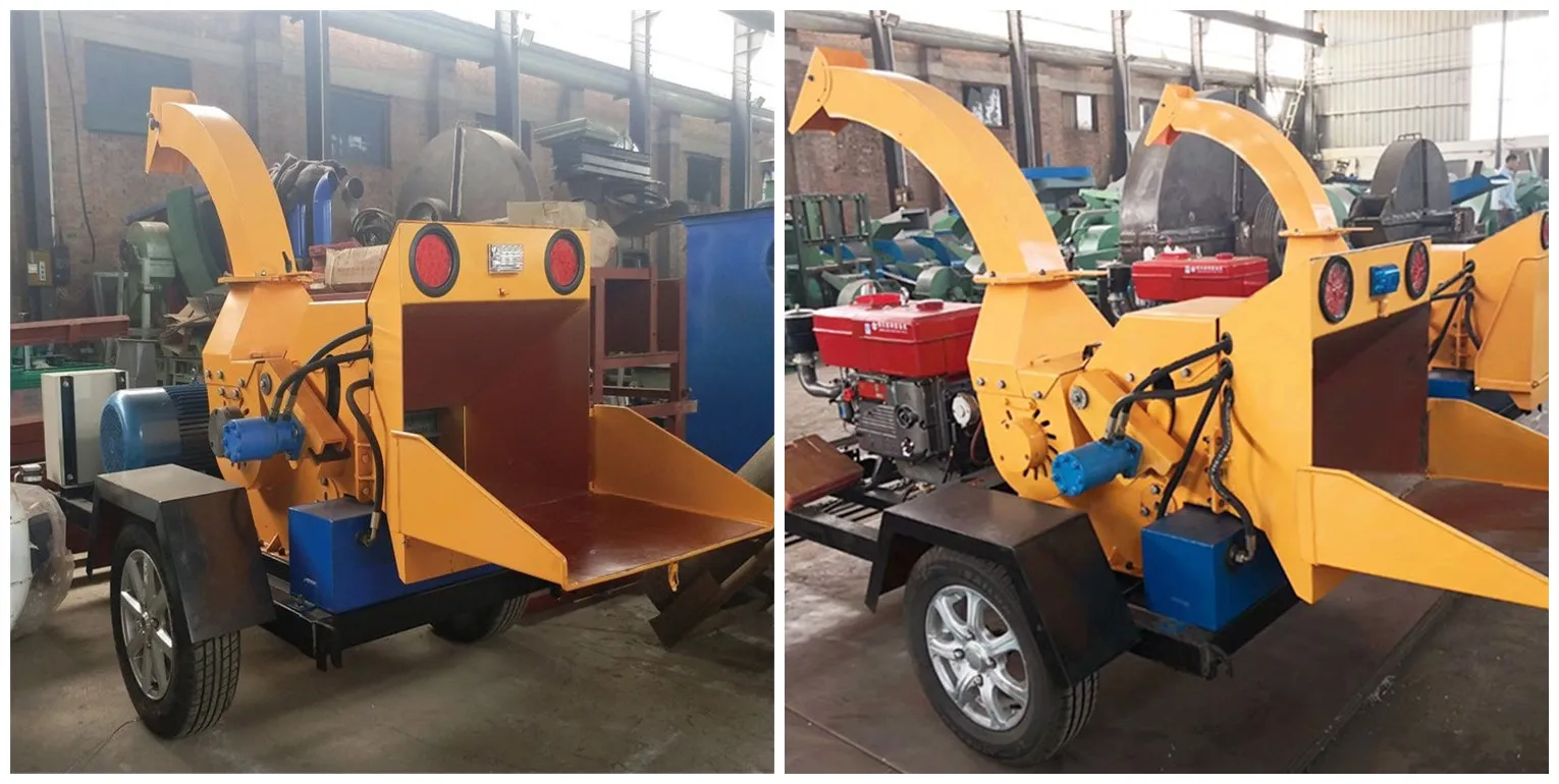 diesel wood chipping machine